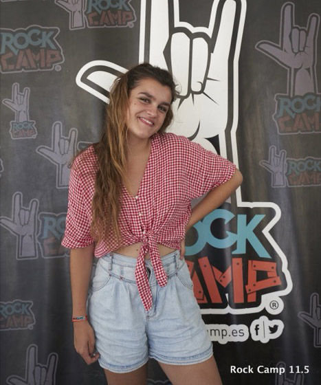 Amaia Romero visita Rock Camp