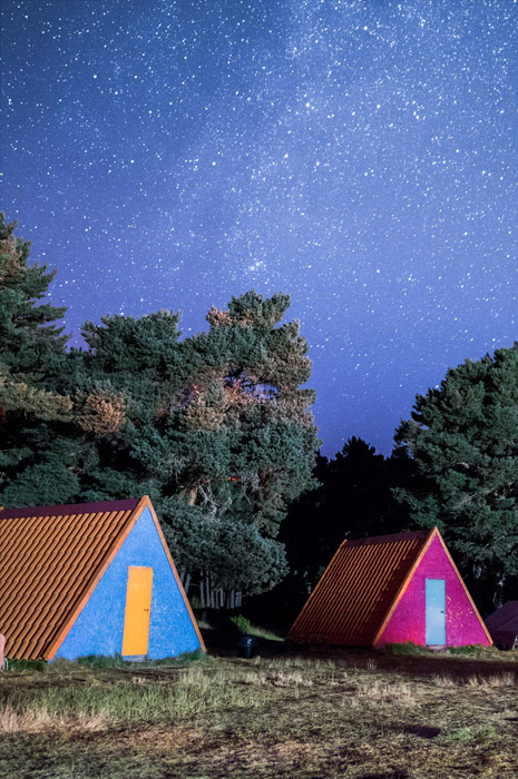 Noche estrellada en Rock Camp
